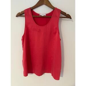 Lunya Washable Silk Tulip Back Tank Top Sleep Shirt Sleeveless Open Back FLAW S